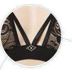 Stylish Solid color See-through Halter Lace Bra & Panty - Image 8