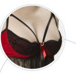 Novelty Lace Splicing Bowknot Decorated Bra Set - Image 2