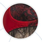 Novelty Lace Splicing Bowknot Decorated Bra Set - Image 3