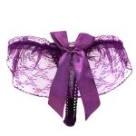 Alluring Transparent Floral Lace T-string For Ladies - Image 2
