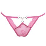 Ladies Pearl Decorated Hollowed-out Panty Sexy Underwear - Image 3