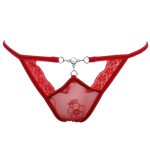Ladies Pearl Decorated Hollowed-out Panty Sexy Underwear - Image 5