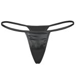 Women Hot Shining Patent Leather T-back G-string - Image 5