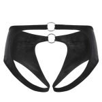 Special Designed Crotchless Patent Lesther Panty For Women - Image 2