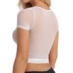 See-through Mesh T-shirt Tight Ladies Underwear - Image 3