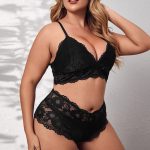 Plus Size Lace Bra And Panty For Ladies - Image 5