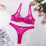 Sexy Dotted Ultrathin Bra And Panty Suit For Women - Image 4