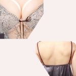 Luxurious Silk Passion Lace Trim Babydoll Two-piece Suit - Image 4