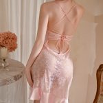 Alluring See-through Lace Night Dress For Women - Image 2