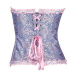 Multi-color Bandage Boned Corset Bustier For Women + G-string - Image 11
