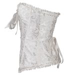 Multi-color Bandage Boned Corset Bustier For Women + G-string - Image 3