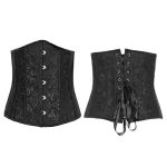 Lady Multi-color Underbust Corset Slimming Lingerie With Thong - Image 6