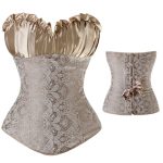 Royal Strapless Embroidered Bandage Overbust Waist Trainer - Image 6