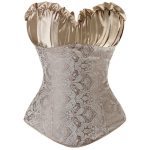 Royal Strapless Embroidered Bandage Overbust Waist Trainer - Image 7