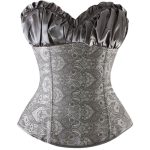 Royal Strapless Embroidered Bandage Overbust Waist Trainer - Image 9