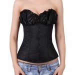 Royal Strapless Embroidered Bandage Overbust Waist Trainer - Image 3