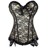 Charming Bowknot Decorated Floral Lace Body Shaper - Image 5