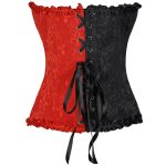 Hot Bicolor Splicing Bandage Overbust Corset Shaper - Image 3