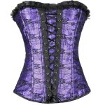 Cheap Bandage Ruffled Hem Waist Trainer Corset - Image 6