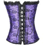 Cheap Bandage Ruffled Hem Waist Trainer Corset - Image 8
