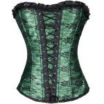 Cheap Bandage Ruffled Hem Waist Trainer Corset - Image 9