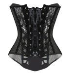 New Arrival Mesh See-through Overbust Waist shaper Bustiers - Image 2