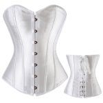 Multi-color Satin Overbust Buckled Corset Sexy Lingerie - Image 5