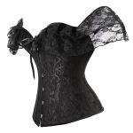 Elegant Black Lace Strap Bustiers Body Shaper - Image 2