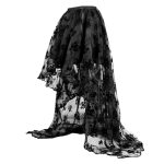 New Arrived Sexy Organza Flock Printing Semi Skirt - Image 2