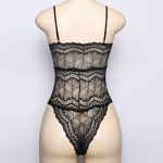 High Quality Strappy Deep V-neck Bandaged One-piece Suit - Image 4