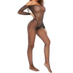 Ladies Alluring Rhinestone Crotchless Body Stockings - Image 3