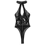 Sexy Haltered Front Hollowed-out Teddy For Women - Image 3