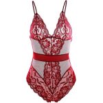 Hot Selling Transparent Lace One-piece Suit Teddy - Image 5