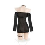 Hot See-through Bondage Rivet Suit Night Underwears - Image 3