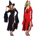 Black Halloween Witch Role Play Costume - Image 3