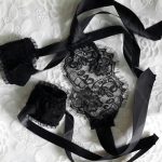 Ladies Black Lace Mask And Handcuffs Suit Sexy Accessories - Image 2