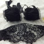 Ladies Black Lace Mask And Handcuffs Suit Sexy Accessories - Image 3