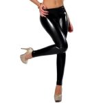 New Bright Faux Leather Dancing Pants For Women - Image 3