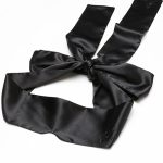 Black Silk Fabrics With Rhinestone Eye Patch - Image 4