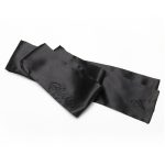 Black Silk Fabrics With Rhinestone Eye Patch - Image 5