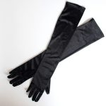 Elegant Ladies Satin Lengthened Gloves - Image 3
