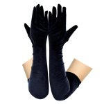 Retro Pleuche Warm Lengthened Ladies Gloves - Image 2
