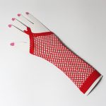 Finger Hooking Fishnet Dancing Show Gloves - Image 5
