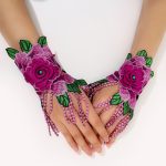 Retro Style Embroidered Short Dancing Oversleeves - Image 4