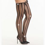 Bright Shining Crystal Fishnet Long Stockings - Image 2