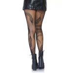 Wild Snake Pattern Fishnet Stockings For Women - Image 2