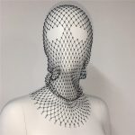 Hot Selling Rhinestones Fashion Party Mesh Hood - Image 6