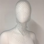 Hot Selling Rhinestones Fashion Party Mesh Hood - Image 8