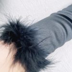 Women's Long Party Cosplay Gloves With Fluff - Image 8
