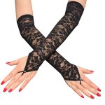 New Fashion Women's Flowers Lace  Gloves - Image 3